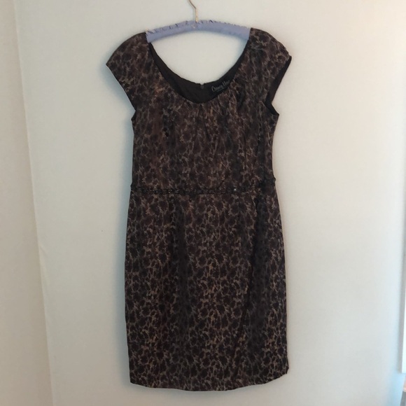 Carmen Marc Valvo Elegant Dress Jewel Accents 14 - Picture 4 of 8